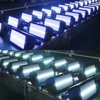 Éclairage de scène LED 8+8 RGB, lumière stroboscopique segmentée, lumière de fond teintée, adapté pour les bars, les DJ, les discothèques, les mariages, les salles de réception