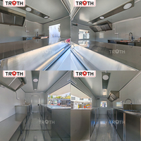 Remorque alimentaire Truth Hot Dog avec équipement de cuisine personnalisé et fenêtre de service pour la restauration rapide et les marchés en plein air