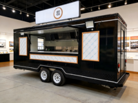 Remorque alimentaire mobile personnalisée avec éclairage LED, entièrement équipée pour la vente de nourriture de rue, la restauration, le bar mobile et les snacks