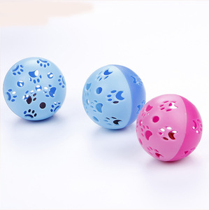 Bola mainan plastik 5cm kucing lucu dan sederhana cakar kucing bola lonceng Dingdang suara Self Hi Stress bantuan kucing mainan hewan peliharaan mainan - Product Image 5