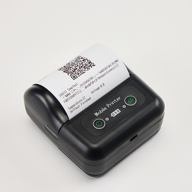 Portable Mini Bluetooth Bill Printer 80mm Thermal Receipt Printer, Support IOS Android Windows, for Retail Restaurant Business