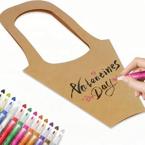 Bolsas de Regalo de Papel Kraft con Logotipo Personalizado, Bolsas de Regalo con Asa para Ramos de Flores, para Acción de Gracias, Cumpleaños, Bodas y Fiestas - Product Image 4
