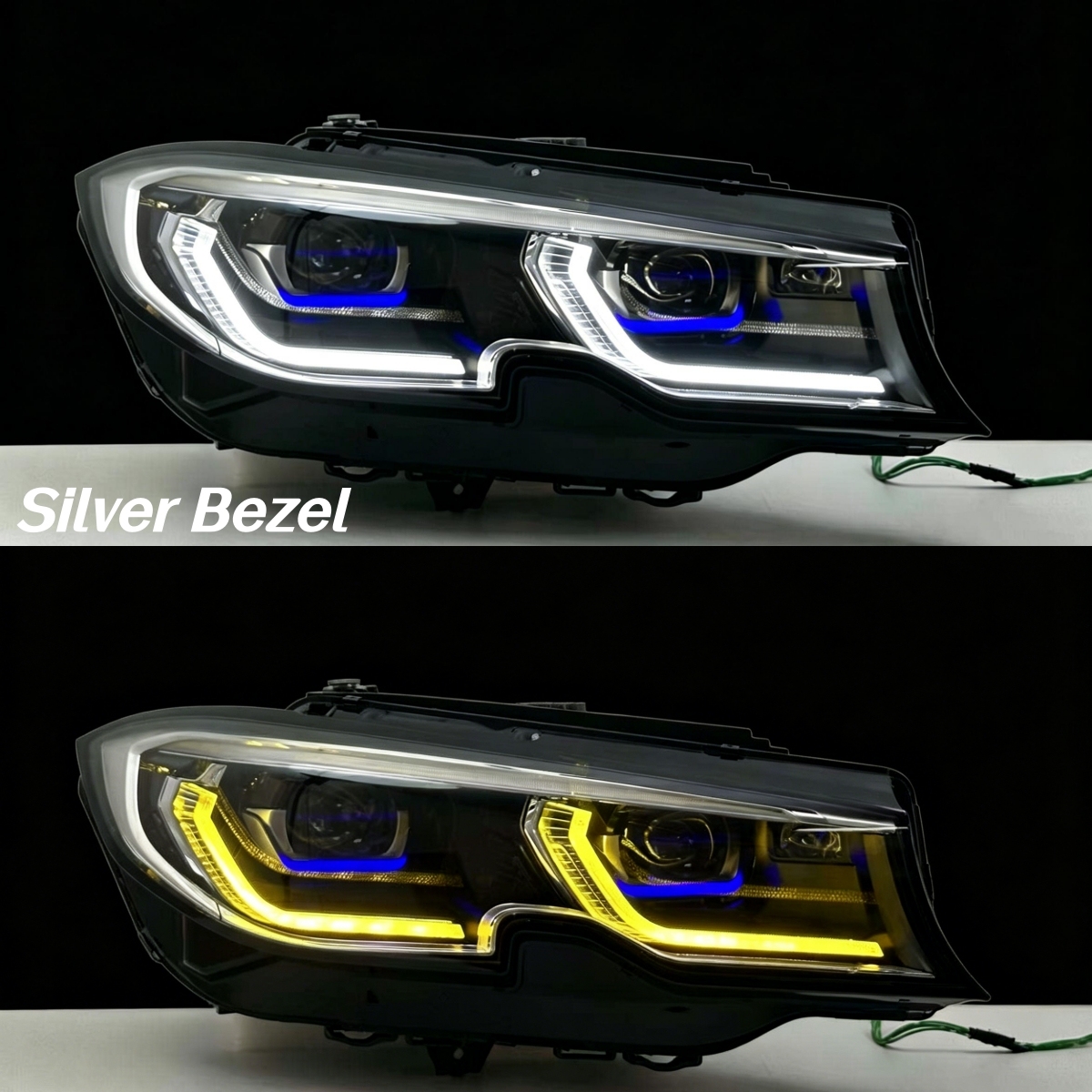Silver Bezel-White/Yellow