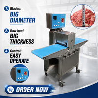 Machine de découpe de viande de poulet boeuf électrique automatique à usage multifonctionnel