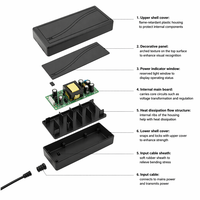 Adaptateur secteur AC/DC de bureau 12V 5A, alimentation à découpage pour éclairage LED et produits électroniques