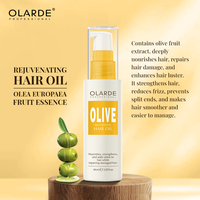 Vente directe d'usine, huile d'olive biologique nourrissante, hydratante, revitalisante, spray capillaire pour réparer les cheveux abîmés