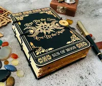 Grimoire Journal Triple Moon Goddess Journal vierge sort livre d'ombres cadeaux pour lui et elle 7x5 pouces