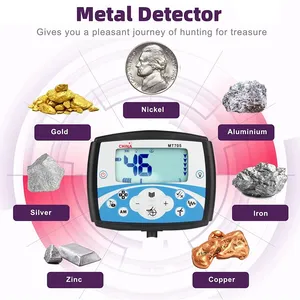 Detector de Metales Portátil Profesional MT705 de Alta Sensibilidad, Impermeable, Localizador de Oro, Buscador de Tesoros Subterráneos - Product Image 2