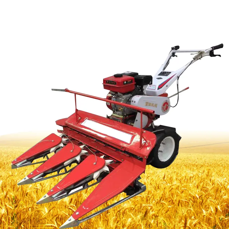 Mesin pemotong beras mini pemanen pemanen mini Jepang digunakan traktor pemanen beras terpasang mesin jagung mini di Amerika