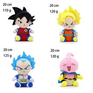 Promotional Wholesale 8" Dragonball Stuffed Toy Best Selling Anime Cartoon Figure Plush Dolls Kids Toys