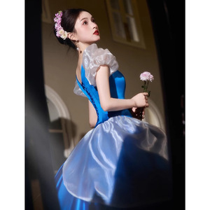 Vestido de Noche de Cenicienta, Princesa de los Cuentos de Hadas de GRIMMS, Disfraz para Escenario, Cosplay, Graduación Estudiantil - Product Image 3