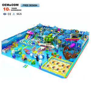 Parque Infantil Interior con Temática Oceánica para Niños, Equipos de Juego Suave y Juegos Interactivos con Toboganes de Plástico - Product Image 2