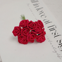 En vrac 4cm Artificielle PE Roses Petites Fausses Fleurs pour la Décoration de Mariage Home Party Thanksgiving Fête des Mères Graduation
