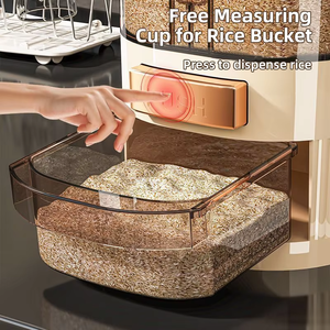 Contenitore per Riso in Plastica di Grado Alimentare, Impermeabile, per Conservazione in Cucina di Cereali e Alimenti Vari - Product Image 5