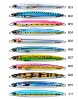 TOPLURE 60g 80g 100g 120g à terre métal gabarit leurres longue coulée pêche gabarits leurres de pêche lumineux plomb gabarits pour l'eau salée