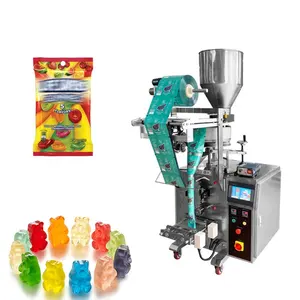 Petite machine d'emballage de bonbons au caramel avec oursons gommeux mélangés