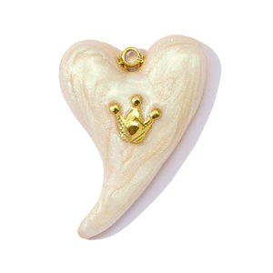 P164 Venta al por mayor de dijes de acero inoxidable chapados en oro de 18K con esmalte brillante de corazón, ojos y estrella, a granel, para mujer, accesorios de moda - Product Image 2