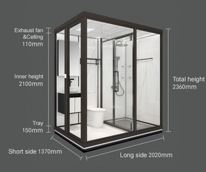 Salles de bain préfabriquées tout-en-un, salles de douche intégrées, salles de bain modulaires complètes - Product Image 2