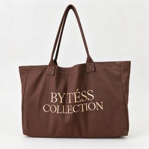 Embroidery Cotton <b>Canvas</b> Fashion Shopping <b>Bags</b> Outdoor Shoulder <b>Canvas</b> <b>Bag</b> Custom Logo <b>Large</b> Tote <b>Bag</b> - Product Image 1