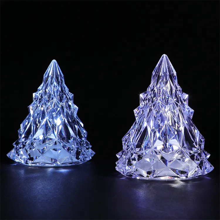 Nouvel article fournitures de décoration de noël artificielles flocon de neige eau tourbillonnant globes d'arbre de noël avec lumières led