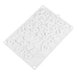 Hot bán sáng tạo Israel Hebrew chữ Shape bánh trang trí nội thất Silicone khuôn