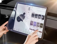 Tesla Film pelindung layar sentuh, pelindung layar navigasi mobil kaca Tempered 3 Y Model