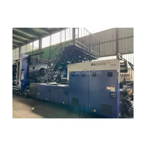 Mesin cetak injeksi Haiti bekas 2400ton mesin pembuat suku cadang plastik skala besar peralatan manufaktur