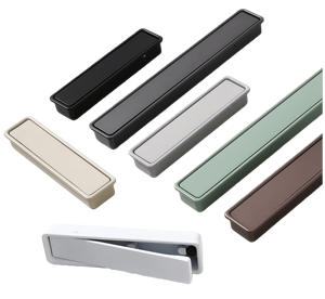 Moderne minimalistische inbouwgrepen van zinklegering - onzichtbare vlakke handgrepen voor keukenkastjes/lades schuifdeuren meubelbeslag - Product Image 4