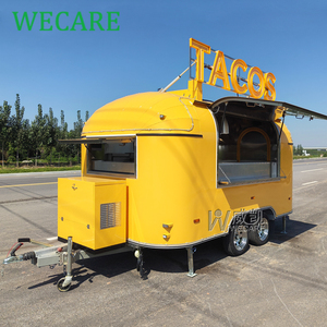 WECARE Imbisswagen Foodtruck Remorque Boba Tea Coffee Icecream Hot Dog Cart Mobile Doner Kebab Pizza Food Truck avec Cuisine Complète - Product Image 3