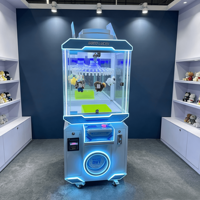 Machine d'arcade à prix en forme de crochet porte-bonheur, compatible marque privée, système multilingue pour le déploiement sur sites de divertissement à l'étranger