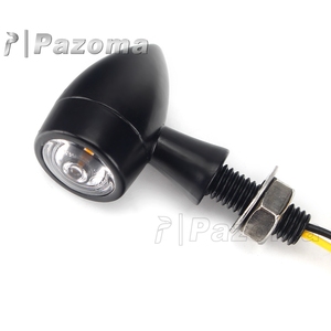 <span class=keywords><strong>Clignotant</strong></span> <span class=keywords><strong>LED</strong></span> universel noir de 8mm pour moto, lumière clignotante ambre pour <span class=keywords><strong>Harley</strong></span> Kawasaki Suzuki Yamaha Honda - Product Image 5