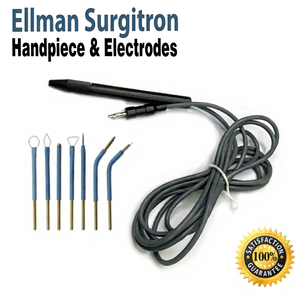 ชุดอุปกรณ์ผ่าตัดด้วยไฟฟ้าแบบใช้ซ้ำได้ ยี่ห้อ Ellman Surgitron ทำจากสแตนเลส จำนวน 7 ชิ้น พร้อมอิเล็กโทรด |   เครื่องจี้ไฟฟ้าความถี่วิทยุแบบฆ่าเชื้อได้ - Product Image 1