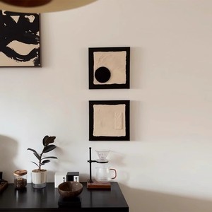 Hand Painted Oil Painting Rectangle Black <b>Frame</b> Impressionism Style Living Room Wall Art Decorative Mural - Product Image 4