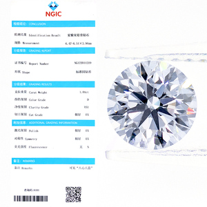 Messi Gems IGI E D VS1 <span class=keywords><strong>1</strong></span> <span class=keywords><strong>Carat</strong></span> Hpht <span class=keywords><strong>Diamant</strong></span> synthétique poli cultivé en laboratoire - Product Image 6