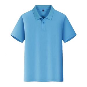 Vêtements de golf d'usine, brodés, imprimés, design personnalisé, blanc uni, noir, polyester, t-shirts de golf pour hommes, coupe ajustée, sans motif - Product Image 6