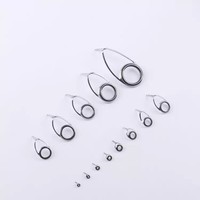 Avantage de prix KT – Guide de canne à pêche en céramique avec insert en titane et zircone, multi-tailles, fin