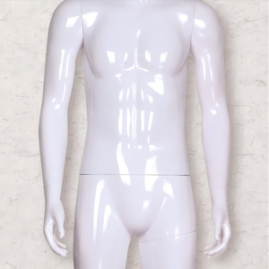 Accessoires de modèle blanc brillant présentoir complet du corps masculin <span class=keywords><strong>costume</strong></span> de fenêtre magasin de vêtements pour hommes haut de gamme Mannequin support de modèle masculin factice - Product Image 4