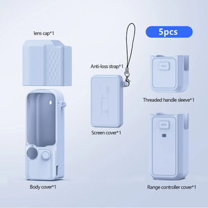 Custodia in <span class=keywords><strong>silicone</strong></span> per DJI OSMO Pocket 4, protezione antigraffio, copriobiettivo e protezione <span class=keywords><strong>schermo</strong></span> per base fissa Pocket 4, accessori - Product Image 6