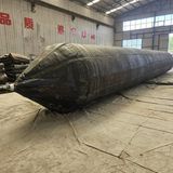Airbags haute pression en caoutchouc renforcé de cordes multicouches pour les projets de lancement de caissons de chantier de levage lourd de bateaux, certifiés CCS
