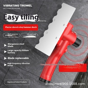 Lithium Ion High-frequency <b>Vibration</b> Ceramic Tile Dual-purpose Ash Shovel Batch Knife <b>Small</b> KA022 Stainless Steel SQUARED DIY - Product Image 3
