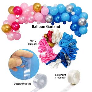 Arco de globos para niño o niña, <span class=keywords><strong>cadena</strong></span> de bolas <span class=keywords><strong>rosa</strong></span> y azul, decoraciones para Baby Shower, juego de adivinación - Product Image 3