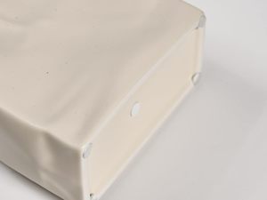 Gốm dày rộng túi giấy bình Crinkle gốm hoa bình màu trắng bình độc đáo kệ sách - Product Image 3