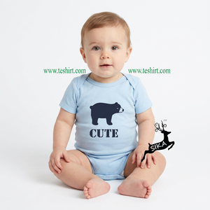 OEM/ODM 100% Organic Cotton Cute Printed Toddler Rompers Unisex Summer Snap Buttons Closure Eco-Friendly Anti-Bacterial Knitted - Product Image 1