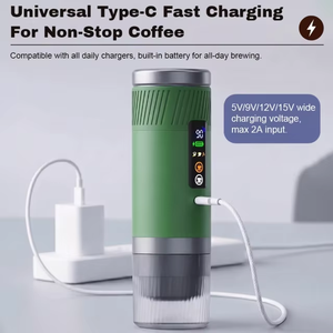Factory New Portable <b>Espresso</b> Machine LED Display Fast Heating Battery Powered Travel Coffee Maker for Travel Camping Custom Log - Product Image 2