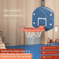 Ensemble de panier de basket mural pour enfants, réglable en hauteur, mini panier de basket d'intérieur, jeu de tir pour tout-petits, idéal pour jouer à la maison