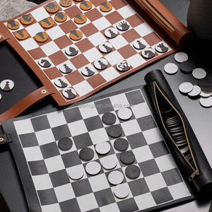 Judaica gioiello moderno <span class=keywords><strong>gioco</strong></span> di pezzi di cuoio otello dama <span class=keywords><strong>gioco</strong></span> - Product Image 2