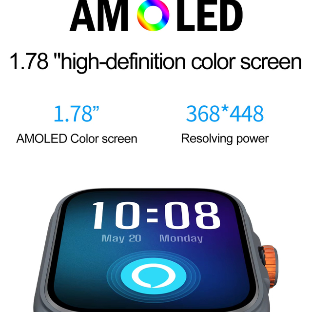 Smart Watches with GPS Men Women Answer Make Call AMOLED Running Watch Heart Rate SpO2 Sleep Monitor,Fitness Tracker Smartwatch