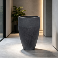 Grand pot de jardin, maceteros, pots de fleurs d'extérieur, pot de fleur rond 80 cm, pot de plante de grande taille