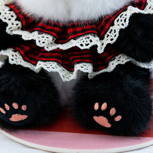 Mini Juguete Antiestrés de Panda Sentado, Tamaño <span class=keywords><strong>Palma</strong></span> de la Mano, Pulsera Popper y Imán para Refrigerador, Lindo Juguete de Peluche Decorativo - Product Image 6