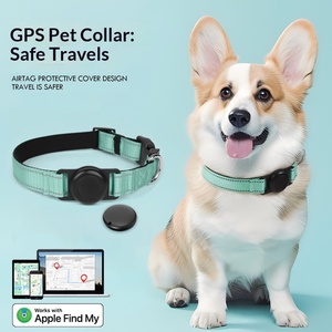 Collier de chien en nylon plastique avec alarme de suivi GPS, localisateur pour retrouver mon animal de compagnie, compatible iOS Android Google, traceur de positionnement mondial, logo personnalisable - Product Image 2